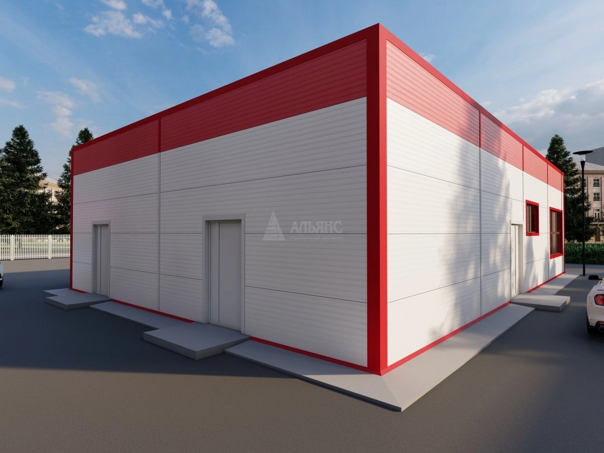 3D визуализация Кафе из сэндвич-панелей - фото 4