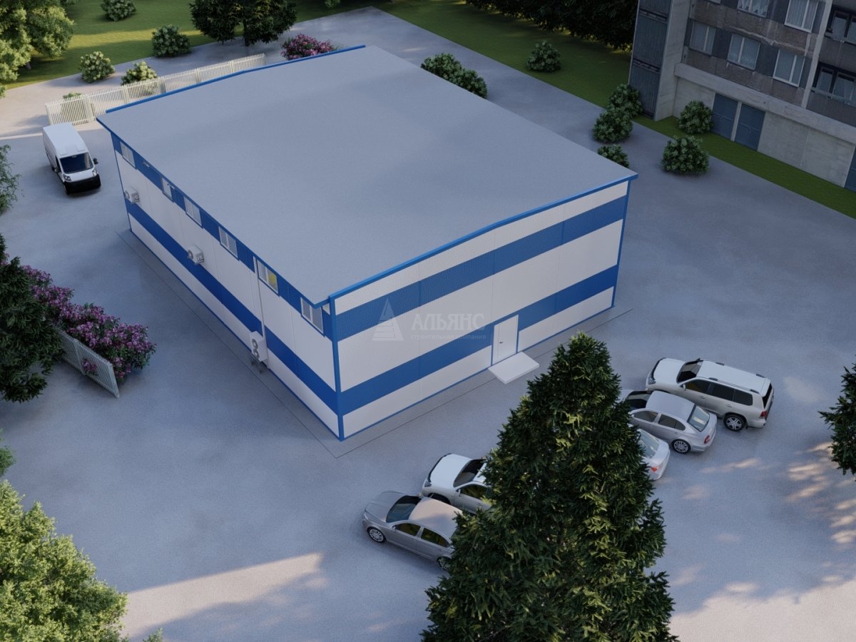 3D визуализация Фармацевтический склад из сэндвич панелей - фото 7