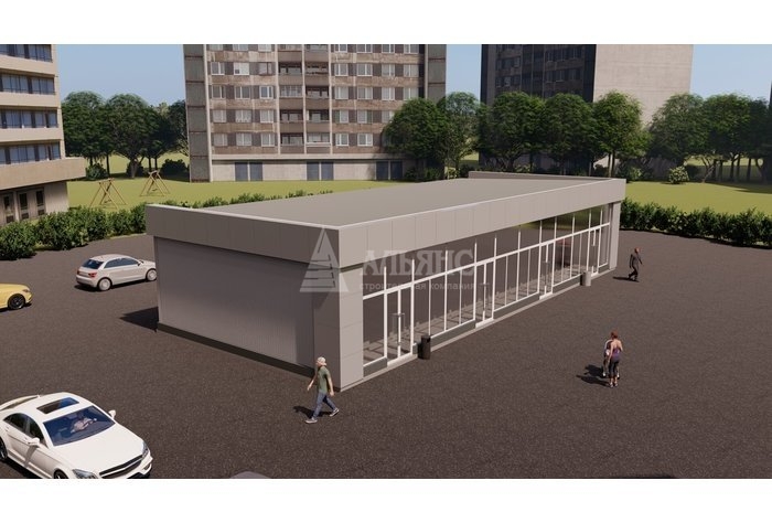 3D визуализация Павильон из сэндвич-панелей - фото 1