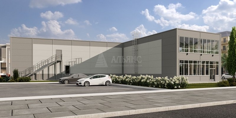 3D визуализация Магазин из сэндвич-панелей - фото 2